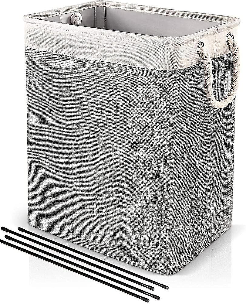 Laundry Basket With Handles, Collapsible Linen Laundry Hamper Clothes Baskets