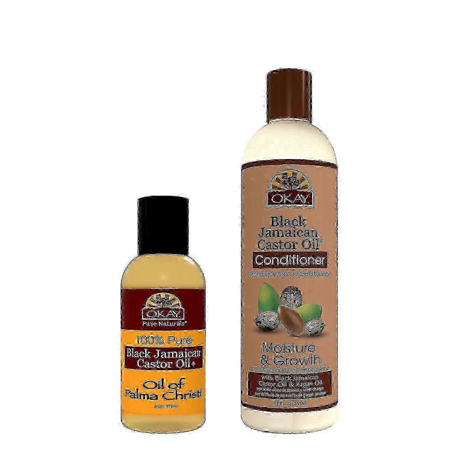 Okay Black Jamaican Castor Oil Moisture Growth Set, 1 Ea