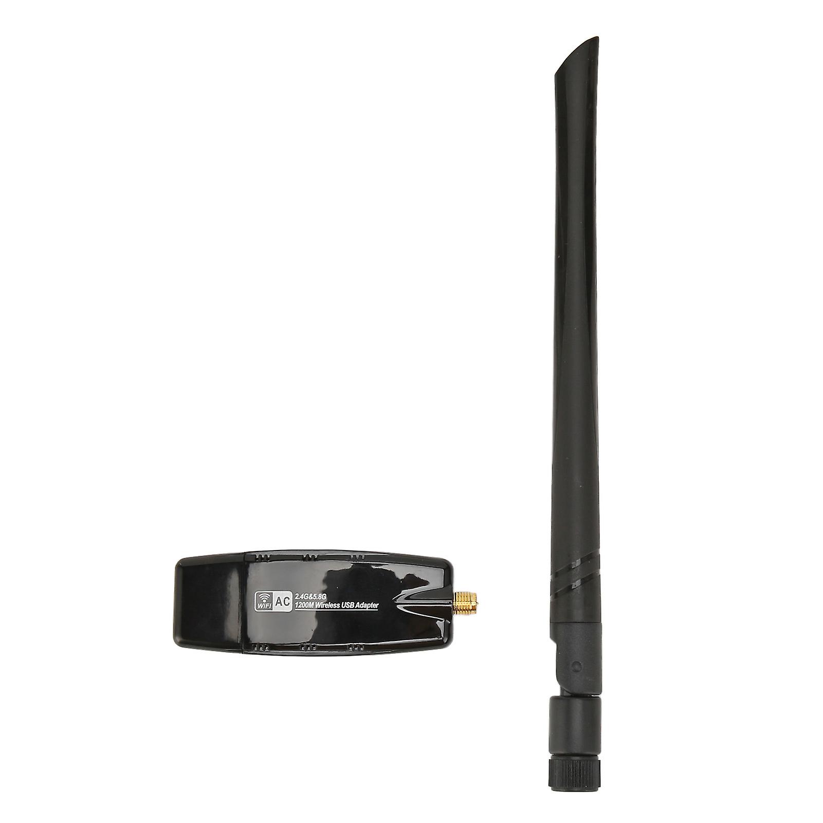 Drahtloser USB-WLAN-Adapter Hochgeschwindigkeits-1200-Mbit/s-Dualband-WLAN-Netzwerkkarte USB3.0-WLAN-Adapter für Desktop-Computer