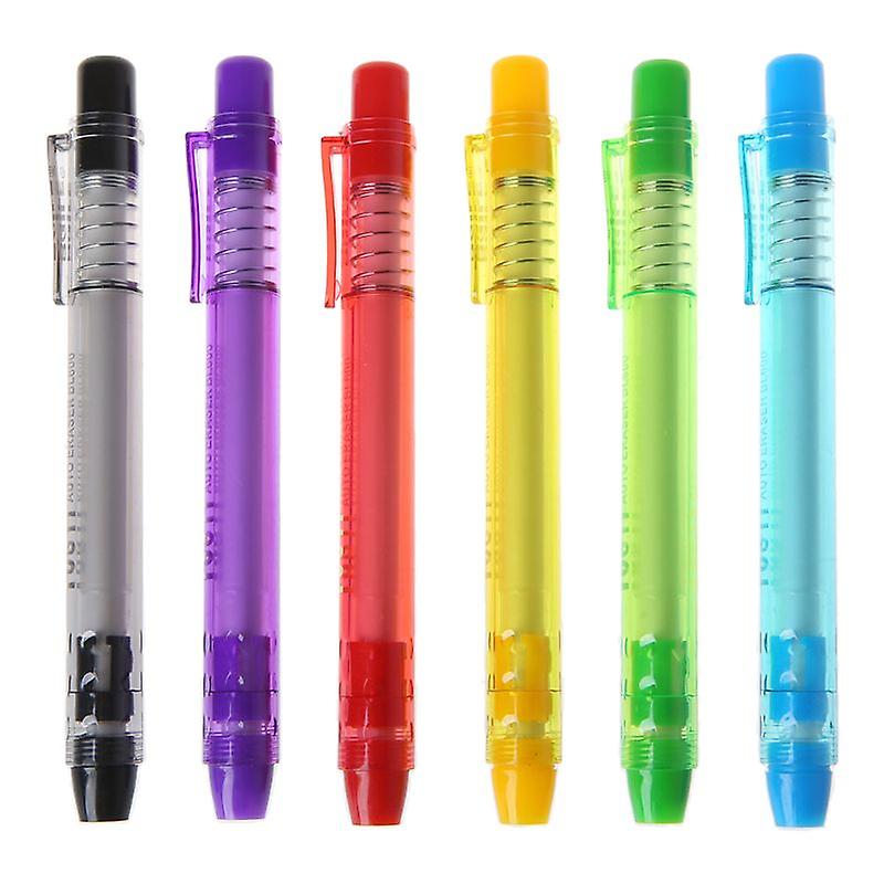 for Creative Press Type Pen Shape Eraser Writing Drawing Pencil Erase Student Sc