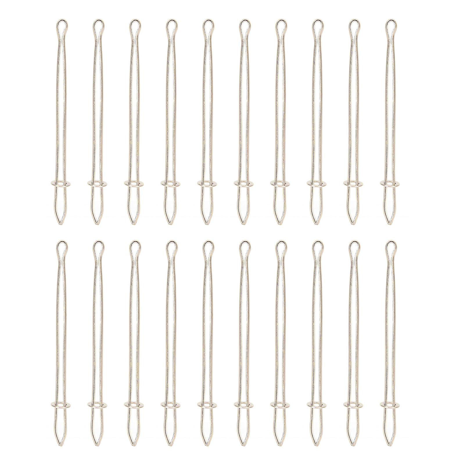 20PCS Metal Drawstring Threaders Elastic Threader Drawstring Rope Tool Threaders for Sewing DIY Tools