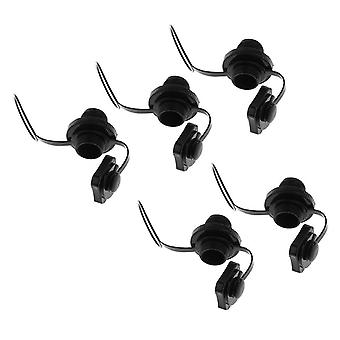 5pcs Plastic Air Valve Caps Screw In Fishing Boats Air Blocker Accessories