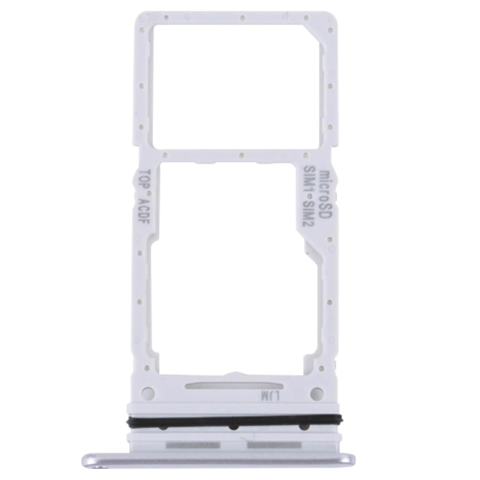 SIM Card Tray for Galaxy A34 5G Nano SIM + Micro-SD Silver
