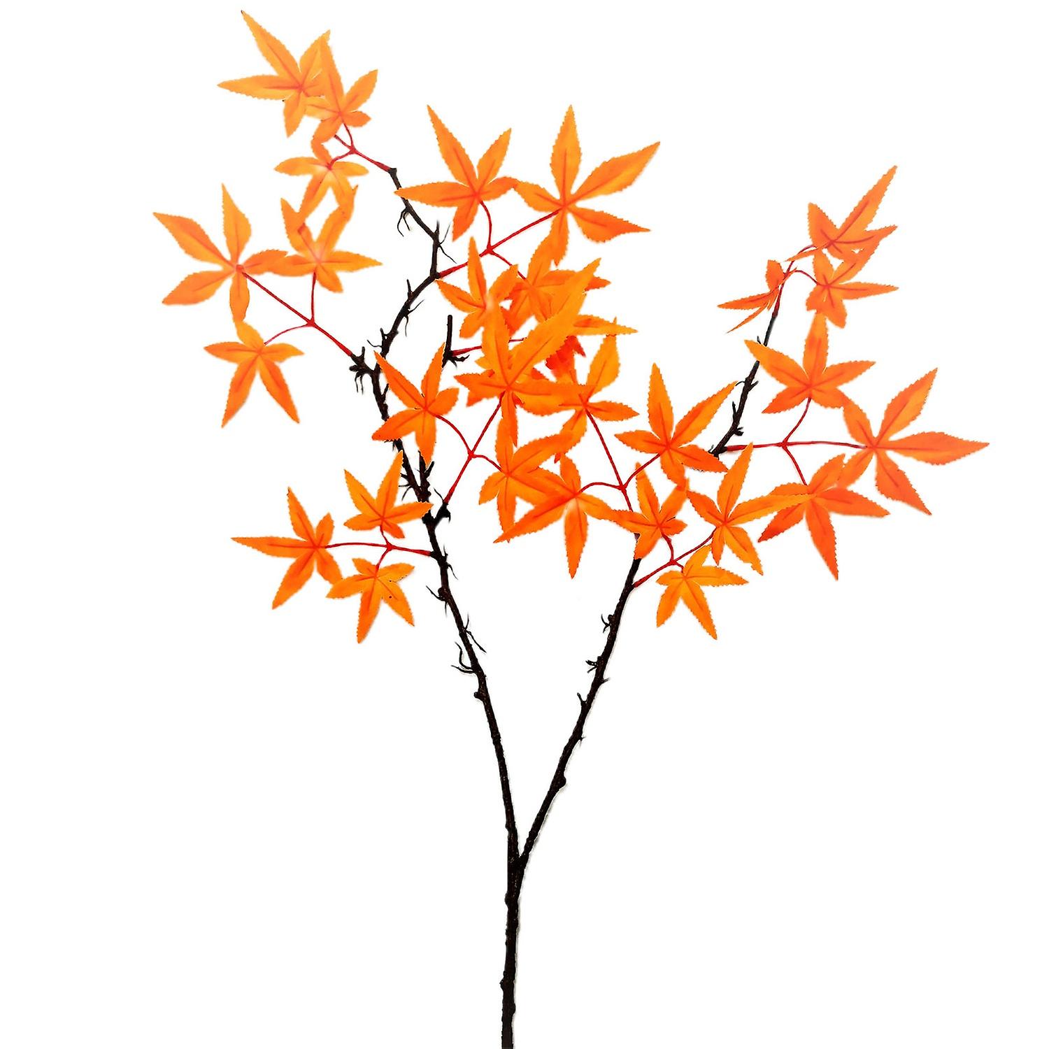 Orange Maple Leaf Decor 82cm, Artificial Fall Halloween Decoration