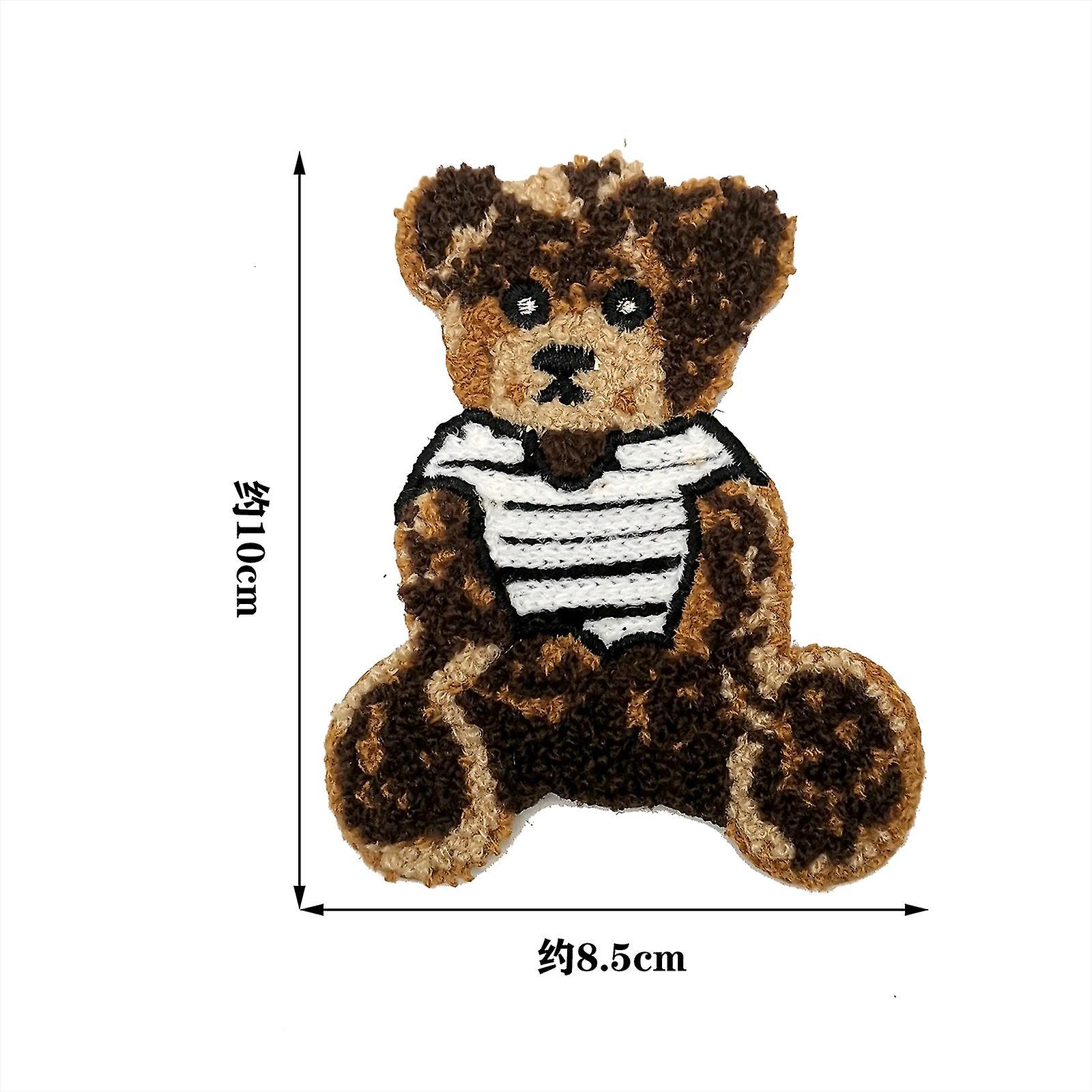 Tietokoneen kirjonta kangastarrat sarjakuva eläin karhu pyyhe kirjonta kirjonta kirjontatarrat vaatteet asusteet laastari tarrat