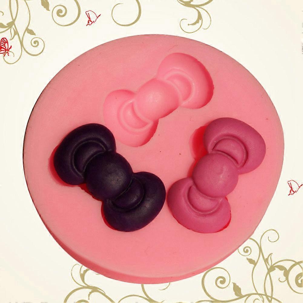 Bowknot Silicone Soap Mold 7x9x1cm DIY Baking Tool 50-271
