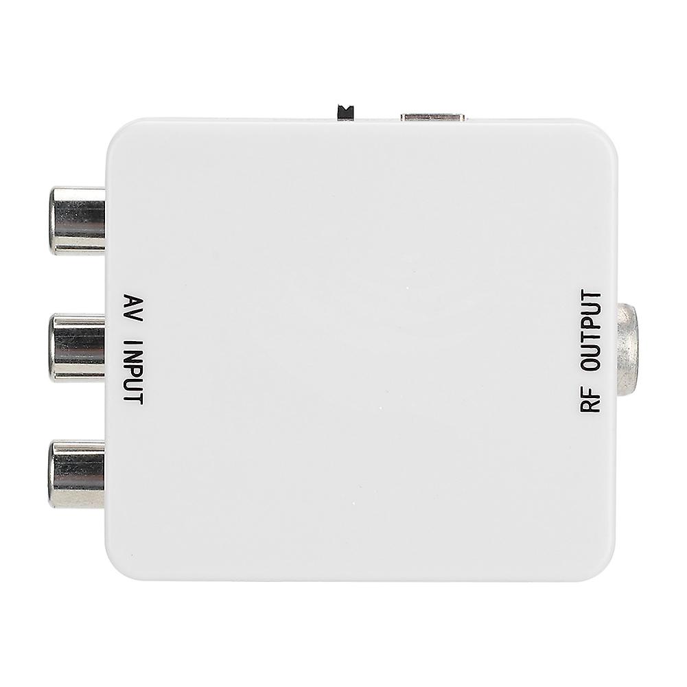 AV to RF Mini Video Converter Box Driver Free Adapter TV Signal Switcher 67.25Mhz 61.25Mhz