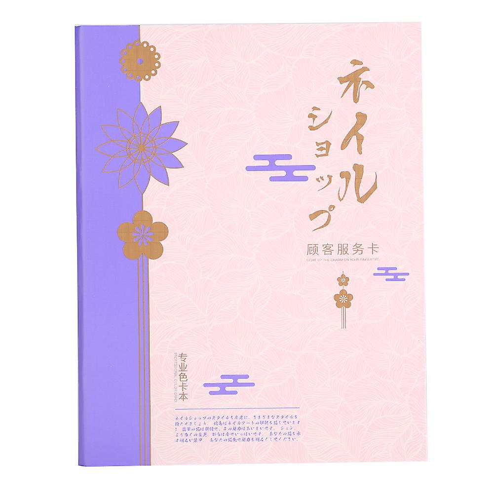 Nail Tip Display Book Nail Polish Color Display Board Color Card Manicure Tool