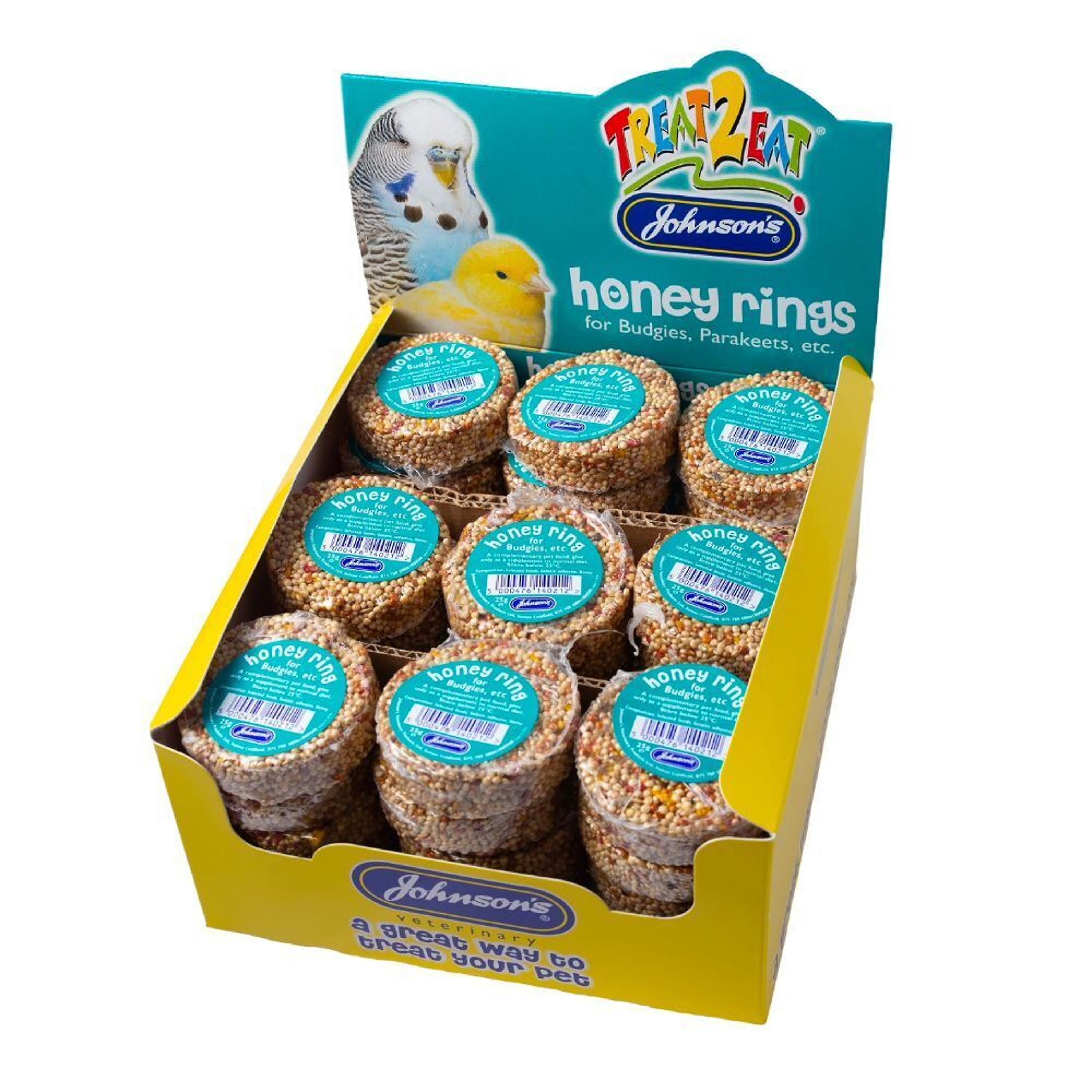 Johnson's Honigringe Wellensittichsittich Vogelfutter Kiste 45