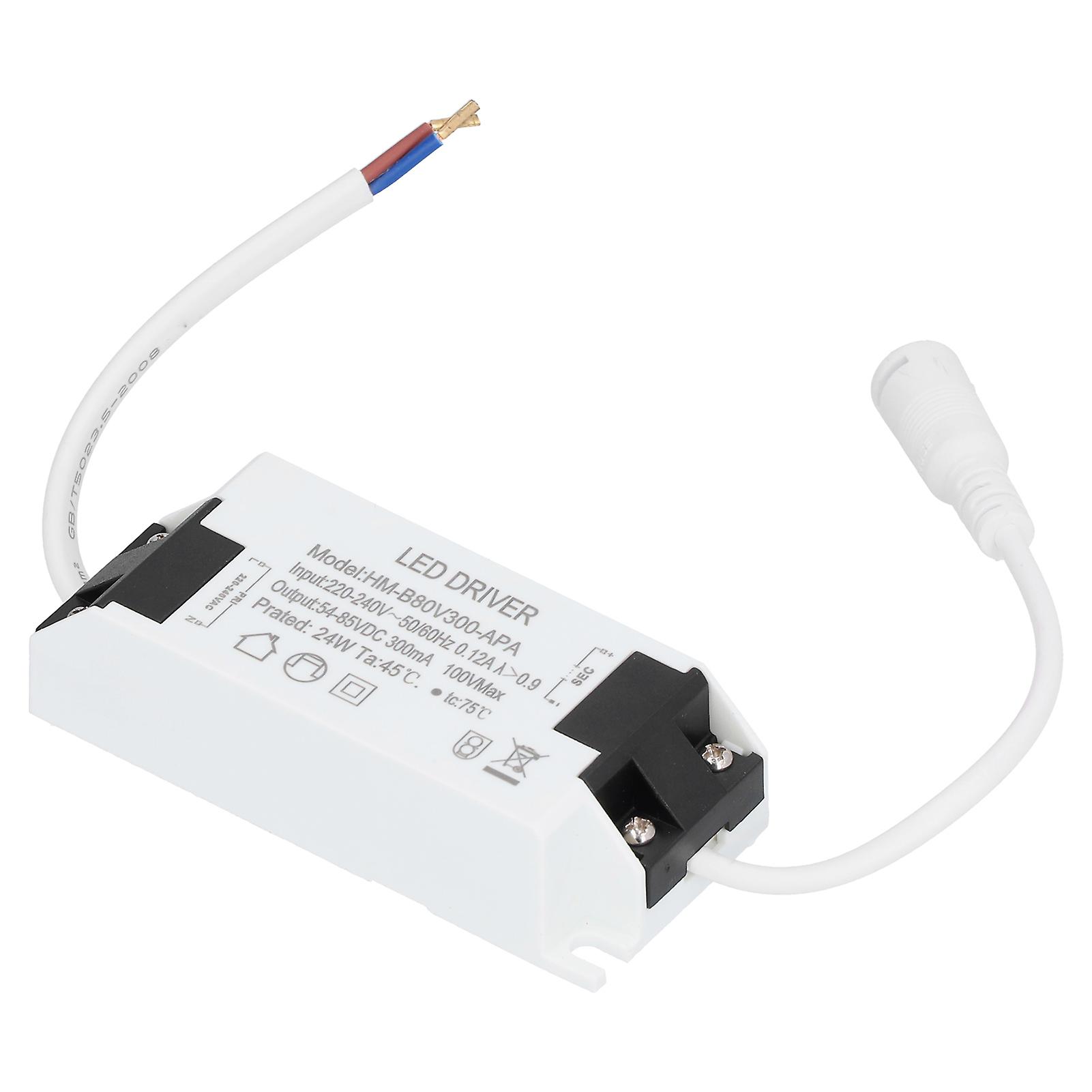 24W LED Driver Transformer with Cable Constant Current 300mA Input AC220?240V Output DC54?85V