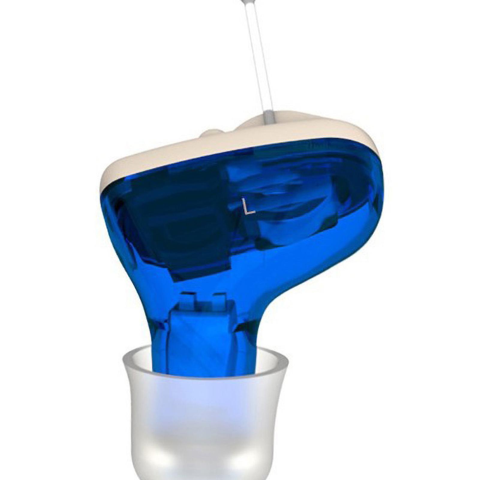 Invisible In-Canal Hearing Amplifier Left Ear Adjustable Volume Red