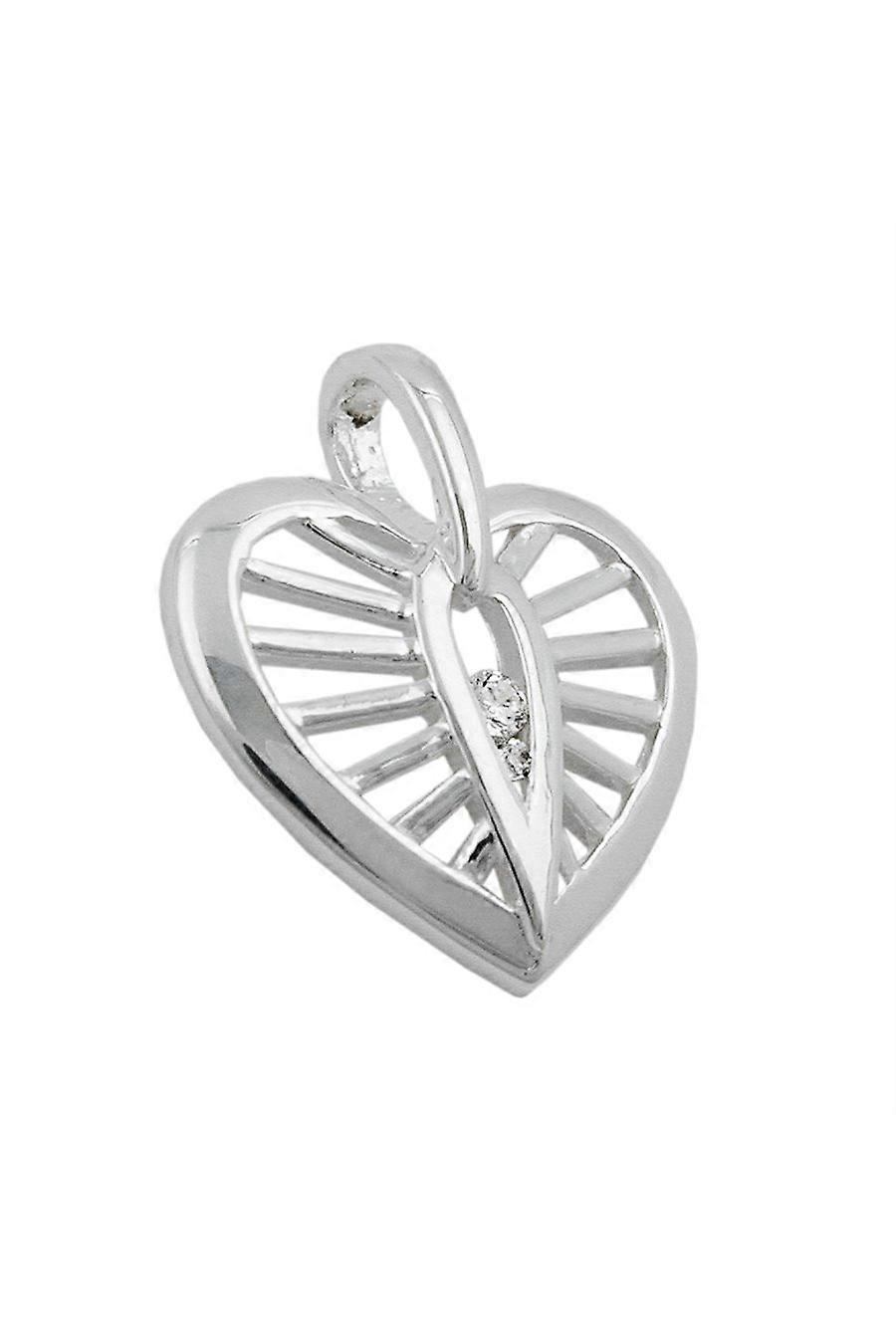 Pendant Heart With Zirconia Silver 925 - Gl91997