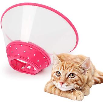 Veeki Cone Recovery Dog Cone Verstelbare Halsband Doorzichtige Gewatteerde Kraag met Ademende Zachte Rand, Plastic Puppy Kegel Bescherm De Nek Chirurgie Herstel