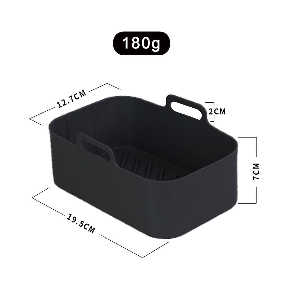 Silicone Pot Reusable Liner Basket Rectangle Bowl for Ninja Dual Air Fryer