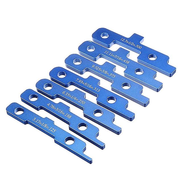 7Pcs Precision Router Table Set Up Bars Woodworking Aluminum Setup Block Height Gauge Set Table Saw Accessories Miter Gauge Tool