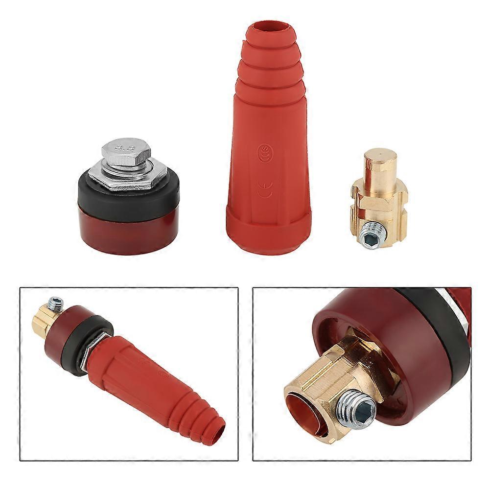 1pcs/set DKJ35-50 Red Quick Fitting Cable Connector Plug with Socket for Welding Machine