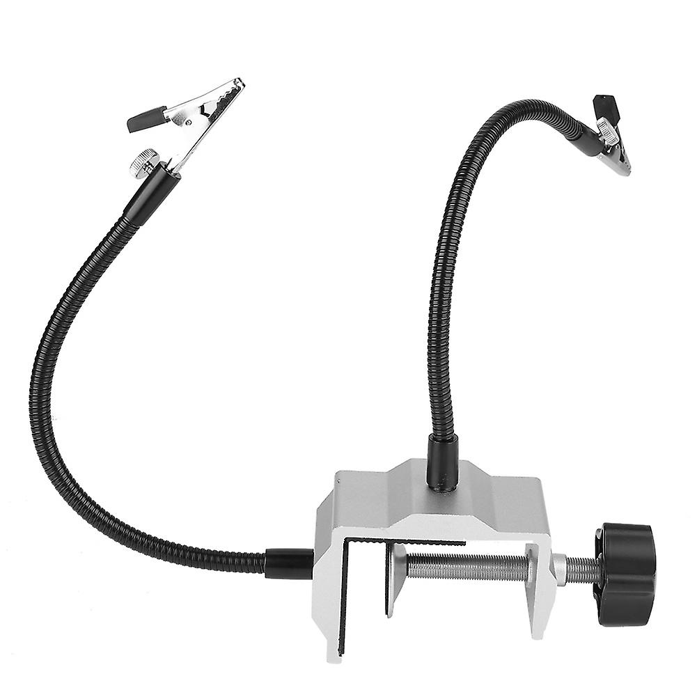 Welding Station Clamp Metal Arm Universal Delaman Electric Iron Stand Soldering Station Clamp for DIY Welding PCB