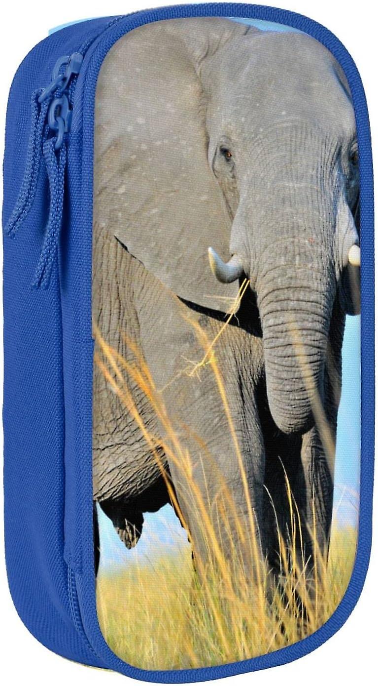 بوش مقلمة أفريقية ، سعة كبيرة مقلمة حقيبة قلم رصاص حامل قلم رصاص للفتيات والفتيان المراهقات الرجال46461