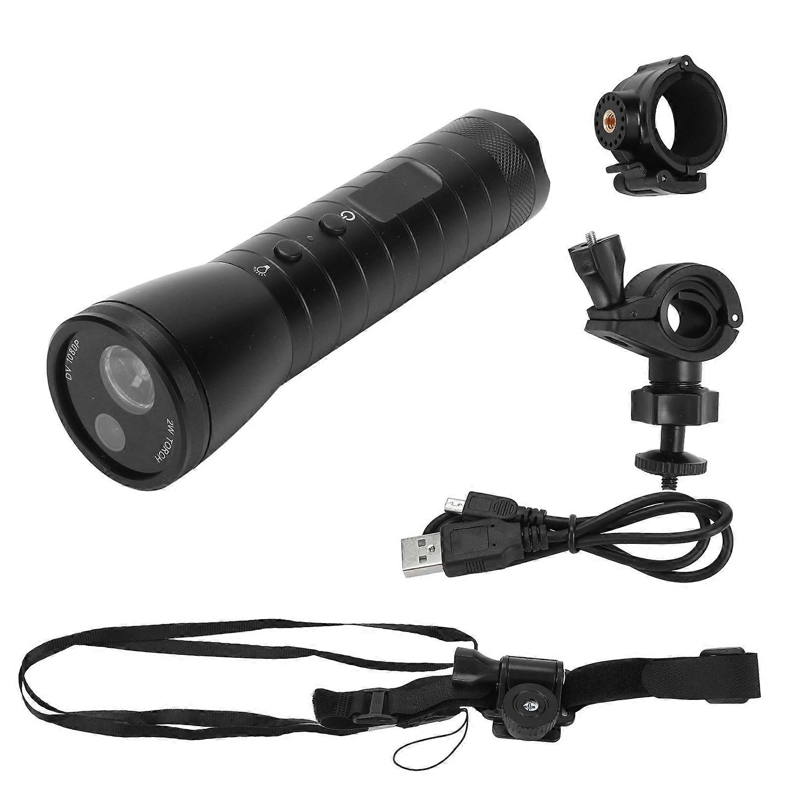 1080p Helmet Camera Waterproof 120 Degree Wide Angle Dv Camcorder Motorcycle Helmet Video Cam With 5 Flashlight Modes