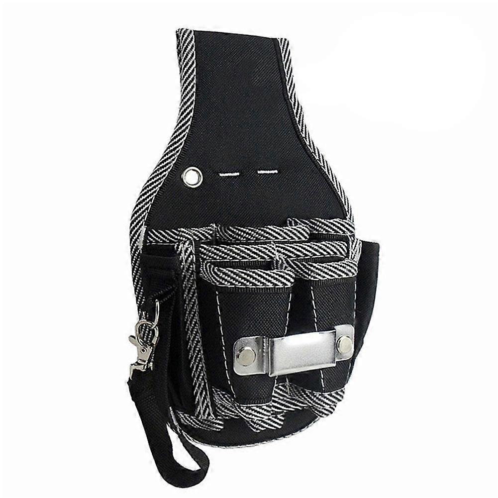 Black (A) $Canvas repair waist bag plumber storage tool bag multifunctional durable portable hardware tool waist bag tool storage