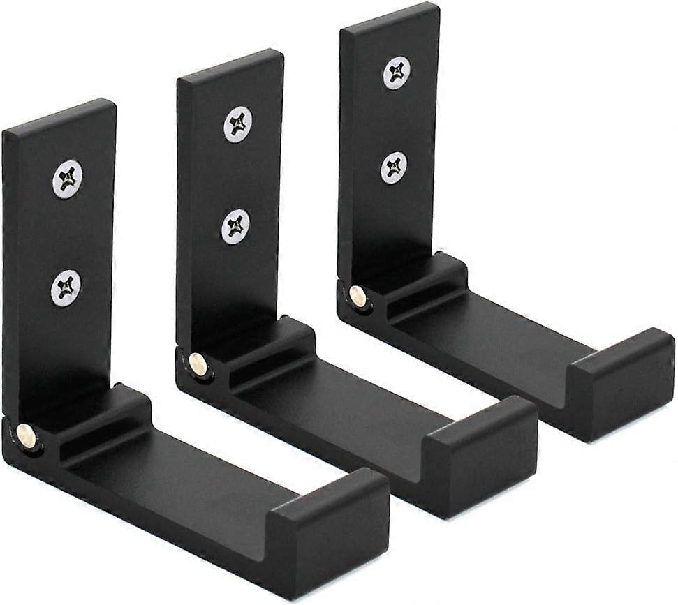 3 Pack Collapsible Wall Hooks, Invisible Collapsible Aluminum Headphone, Coat, Clothes Hooks for Kit