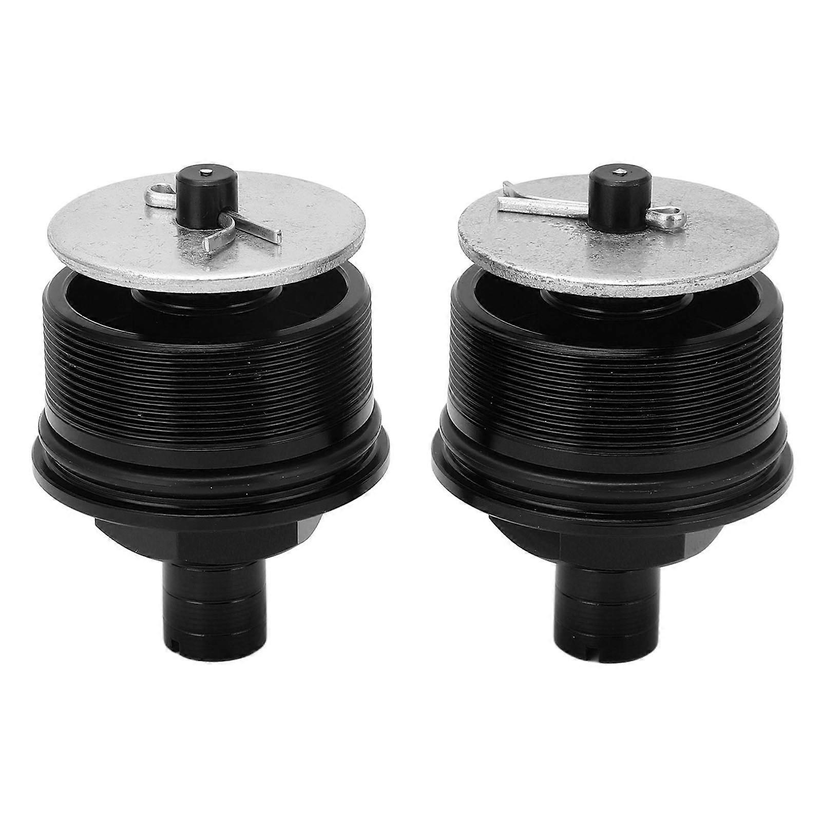 2 stk forspenning gaffelhette metall foran støtdemper justerere rørbolter deksler hette for CB400 svart