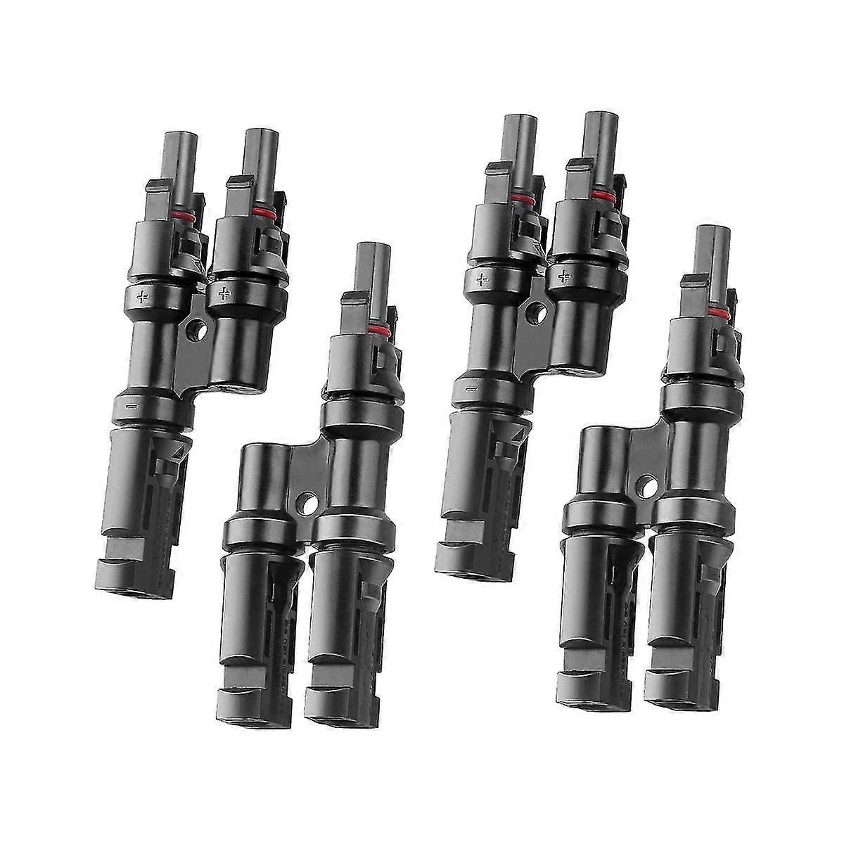 2 Pair Branch Y Connector In Pair +ffm For Parallel Connection Between Solar Panels, 1 Brunch
