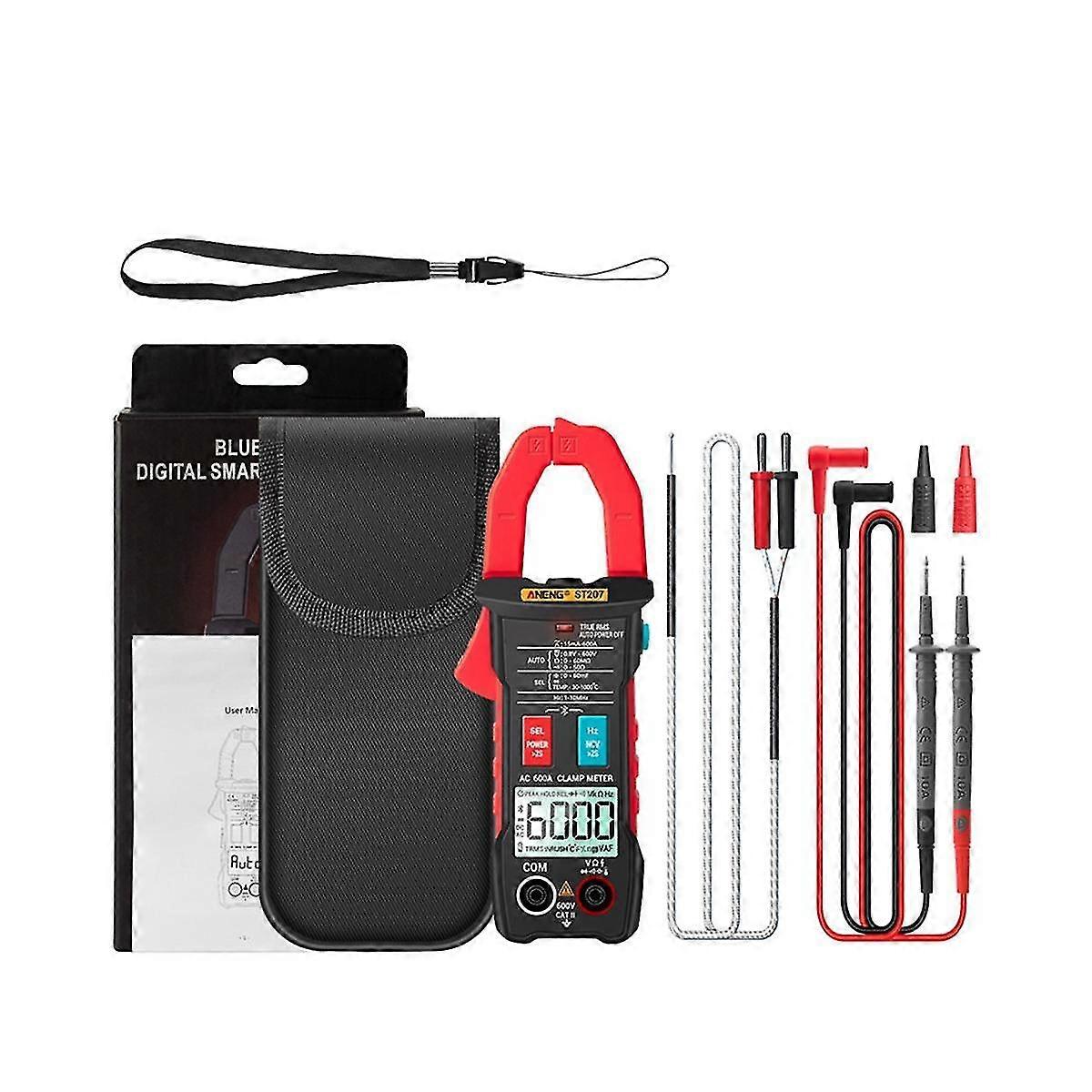 St207 Big Screen Digital Clamp Meters Bluetooth Smart Ac Tester Burn-proof Professional Multimeter