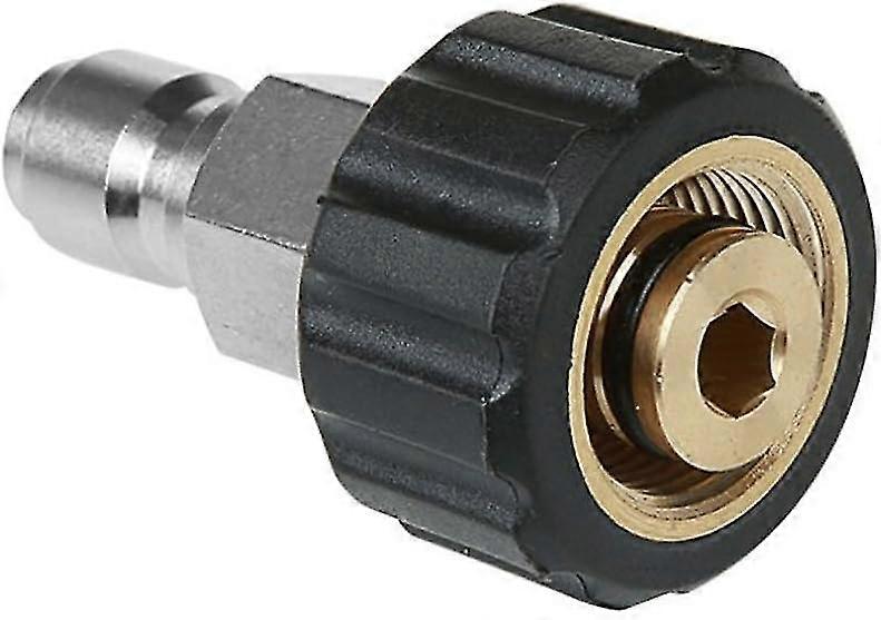 Brass Quick Connect M22 Thread Pressure Washer Connector to Connect Hose Inside