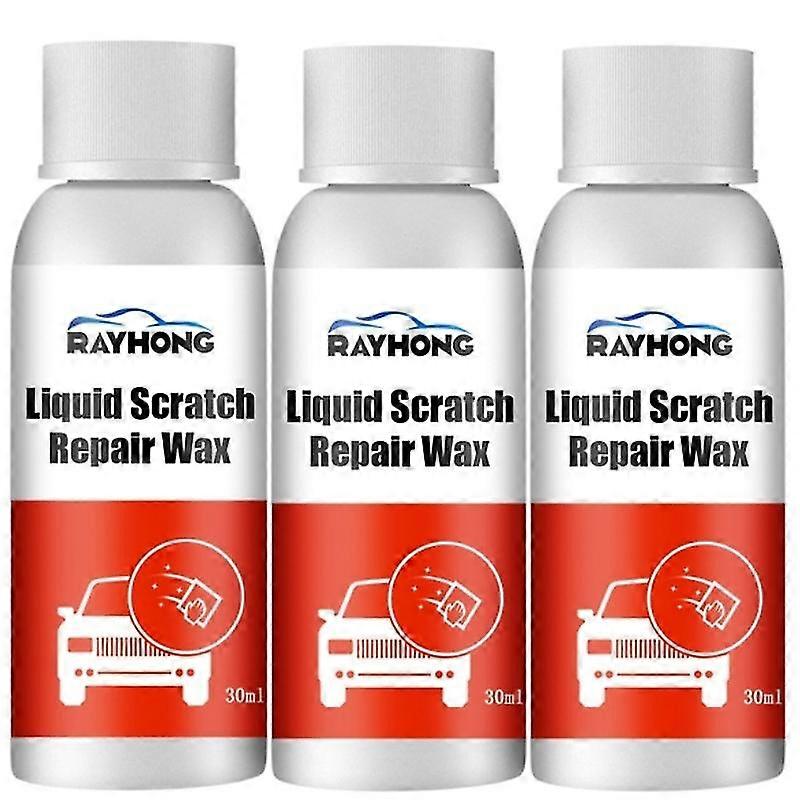 3pcs Scratch Removal Kit For Car Paintwork - Includes Scratch Remover, Super Resin Polish, Hi-tech Finishing Cloth, And Scratch Removal Applicator