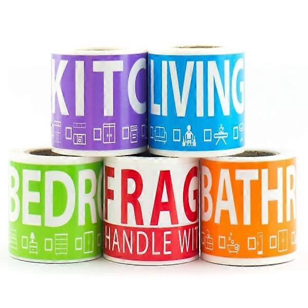 5 rolls 250 pcs Movable labels