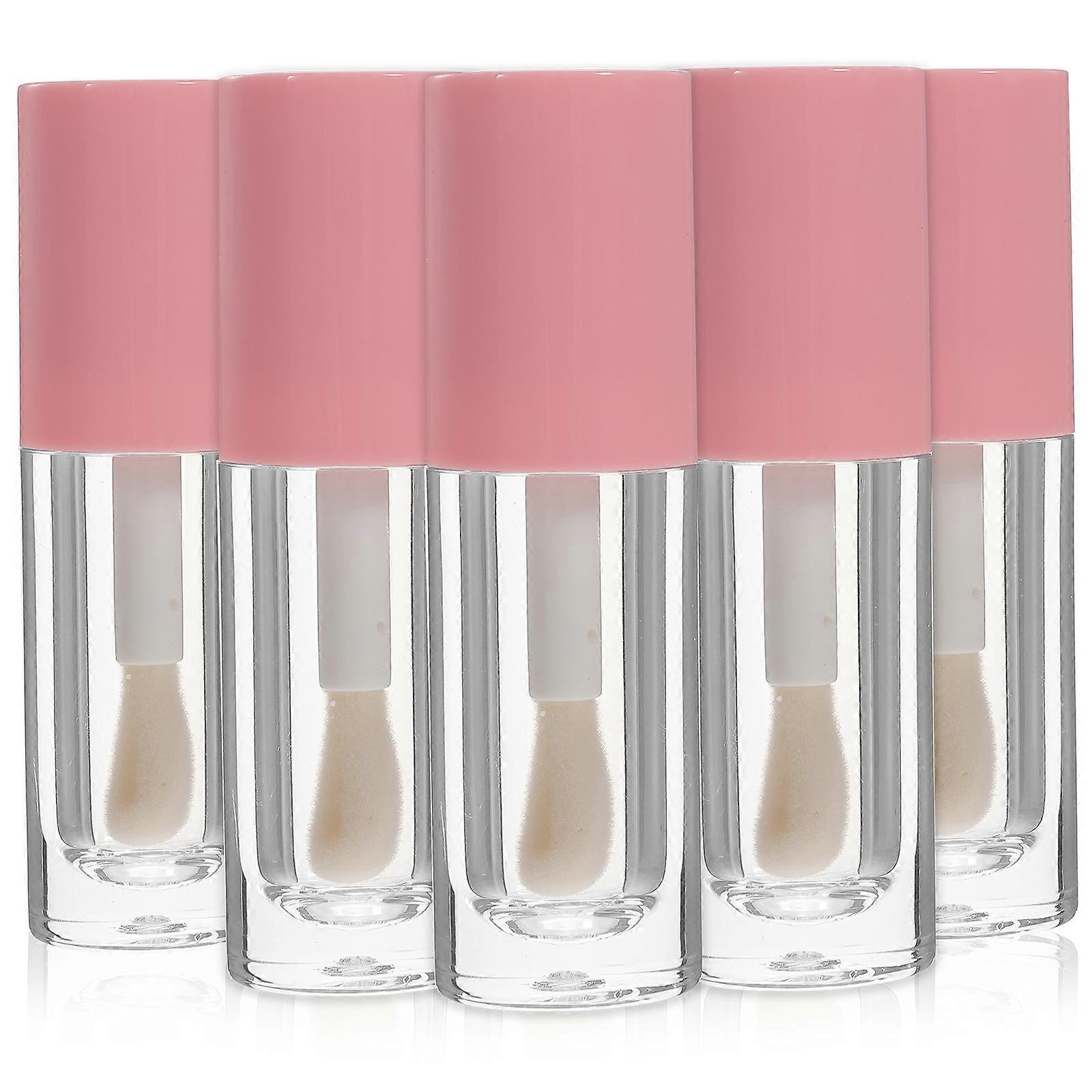 5pcs Empty Lip Gloss Tube with Wand Lip Gloss Containers Lip Balm Lip Oil Bottles 6ml