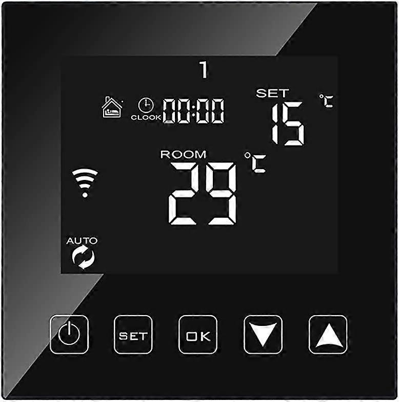 Smart WiFi Connected Thermostat for Boiler/Water Floor Heating 3A Wired Alexa/Google Assistant/Tuya Smart Life APP Compatible, Programmable Room Therm