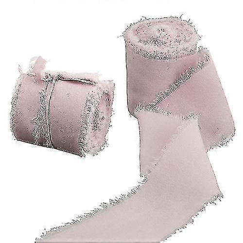 Frayed Edged Wrinkle Chiffon Silk Ribbon