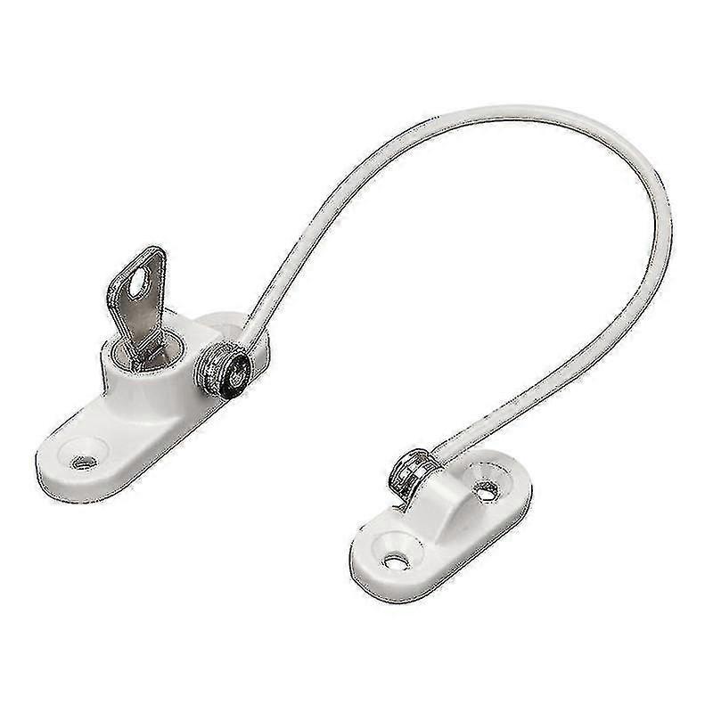 Security Window Lock, Window Security Door Lock With Key(1pcs, White)