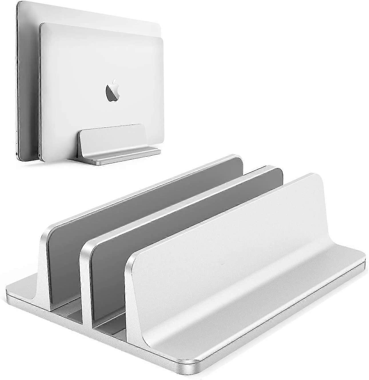 Verstelbare laptopstandaard dual verticale mount ruimtebesparing