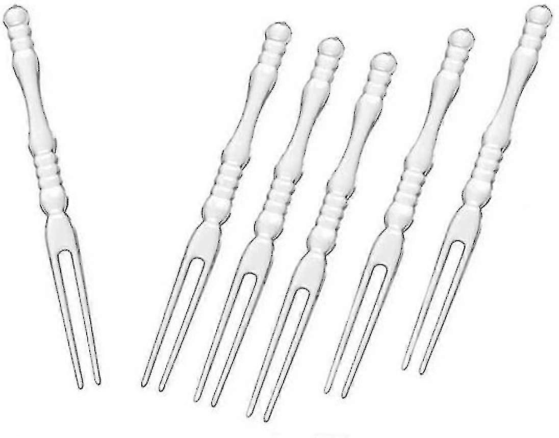 1pack(200pcs) Disposable Plastic Fruit Forks, Forks Bistro Cocktail Forks Tasting Appetizer Forks Set Mini Cake Forks