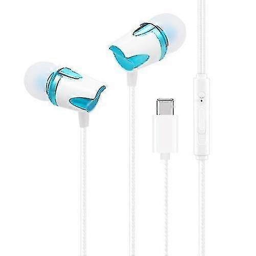 hmwy-portable usb type-c wired in-ear earphone with mic