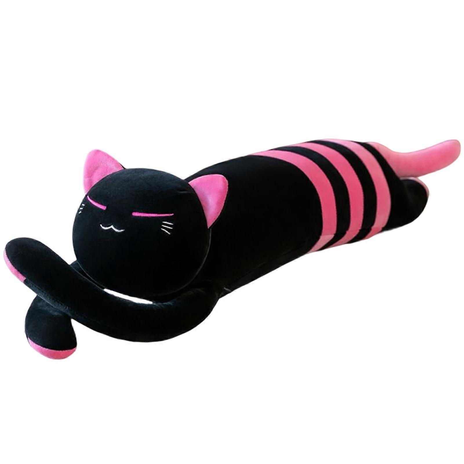 Cute Cartoon Striped Cat Plush Toy Stuffed Animal Doll Soft Comfortable Skin-friendly Plush Toy for Kids Baby Comforting Gift