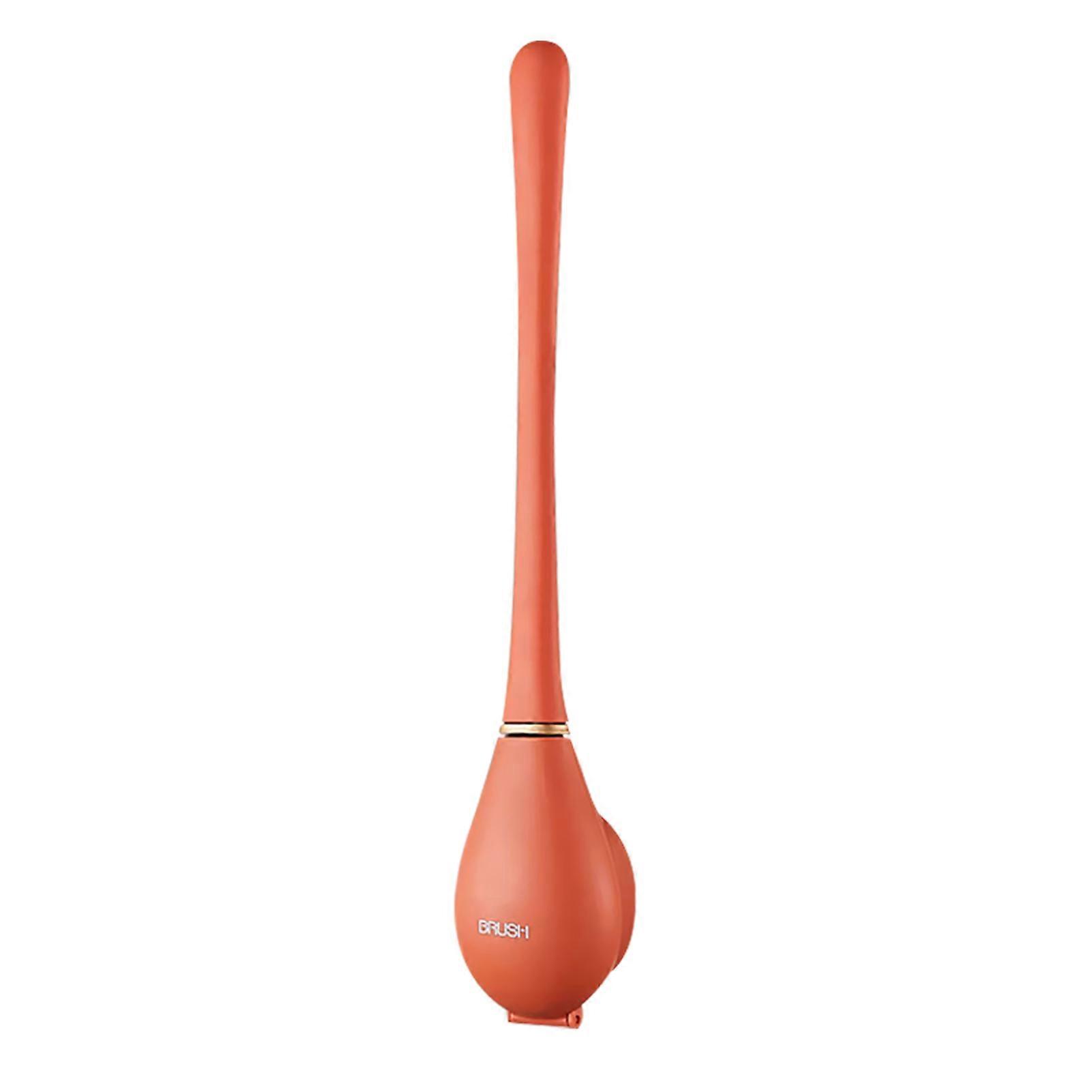 360 Cleaning Silicone Long Toilet Brush Fast Draining Brush Storage Rack for Home Cleaning
