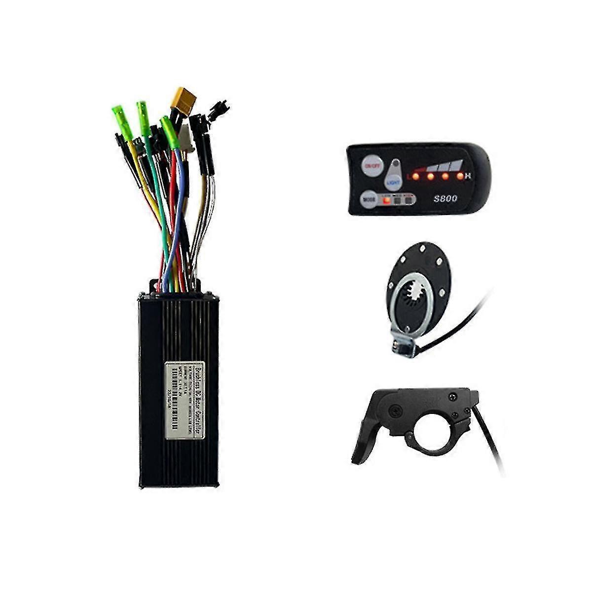 Electric Bike Controller 36v 48v 750w1000w Ebike Accessories 30a Sine Wave Three-mode Controller E-
