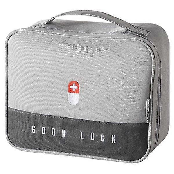 First Aid Bag with Zipper Closure and Multiple Compartments