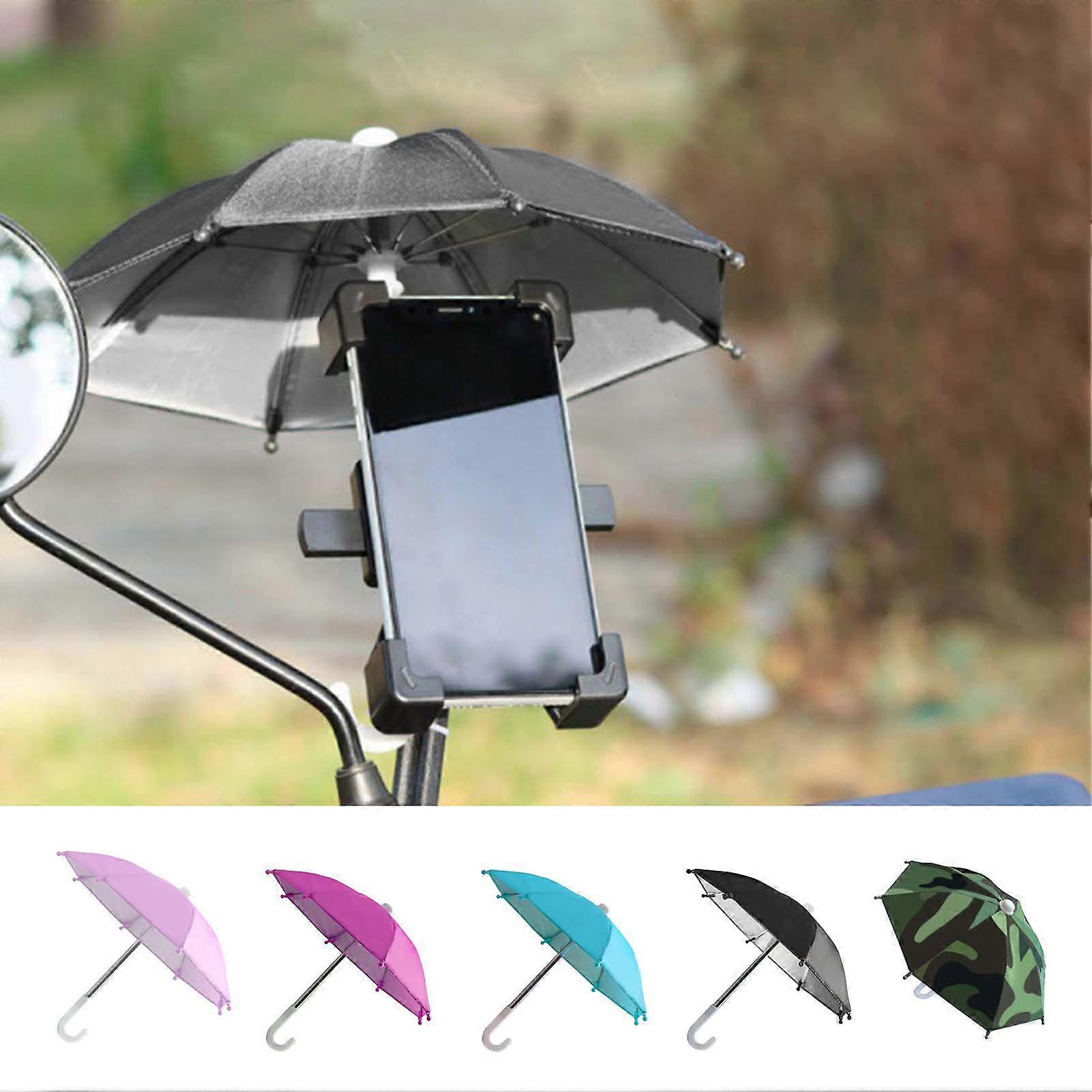 Bike Phone Umbrella for Sunshade Lightweight Phone Umbrella Stand Protecting Your Phones