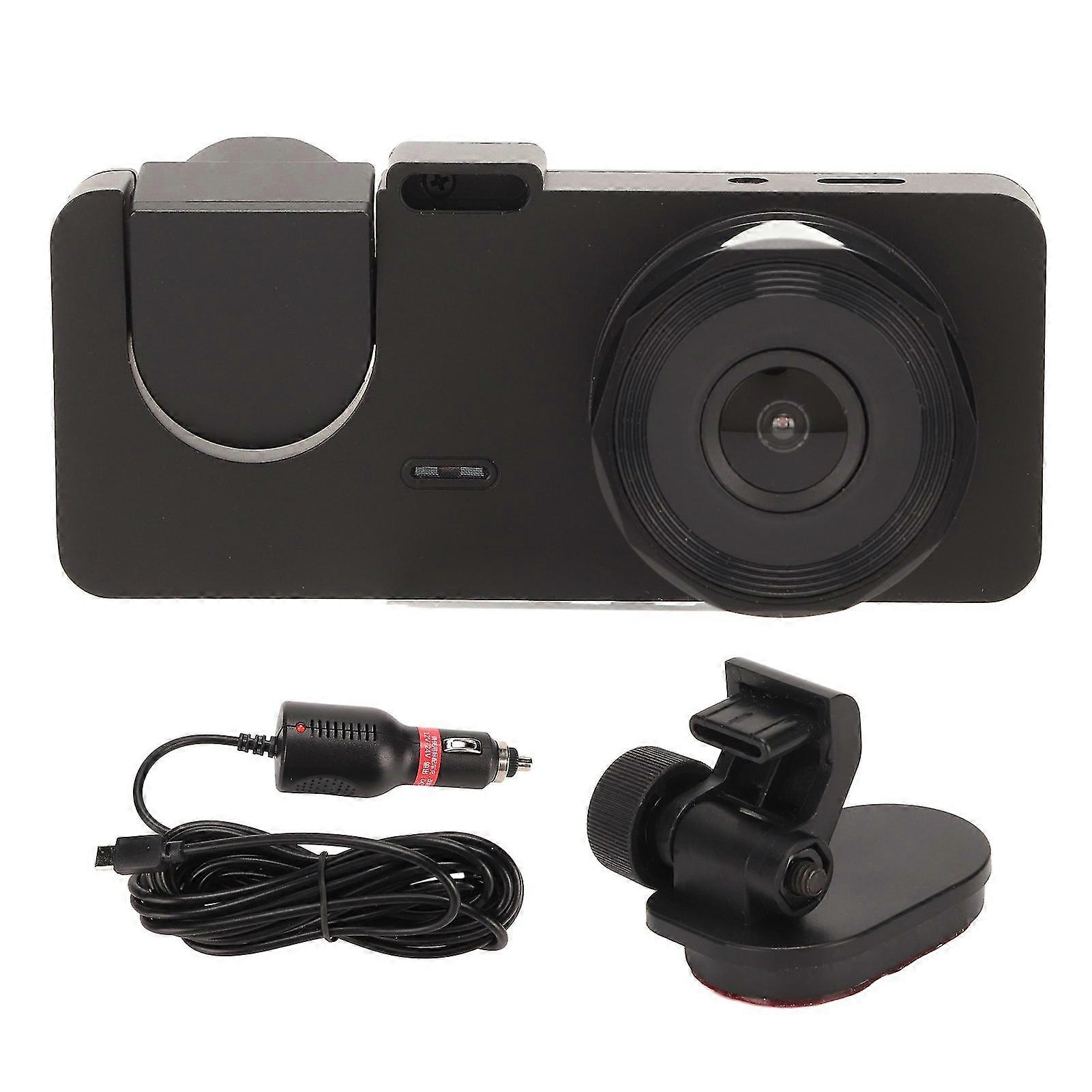 Dash Cam Professional 2.0 Inch Ips Hd Screen 1080p Intelligent Motion Detection Parking Monitoring 3 Lens Car Recorder A2