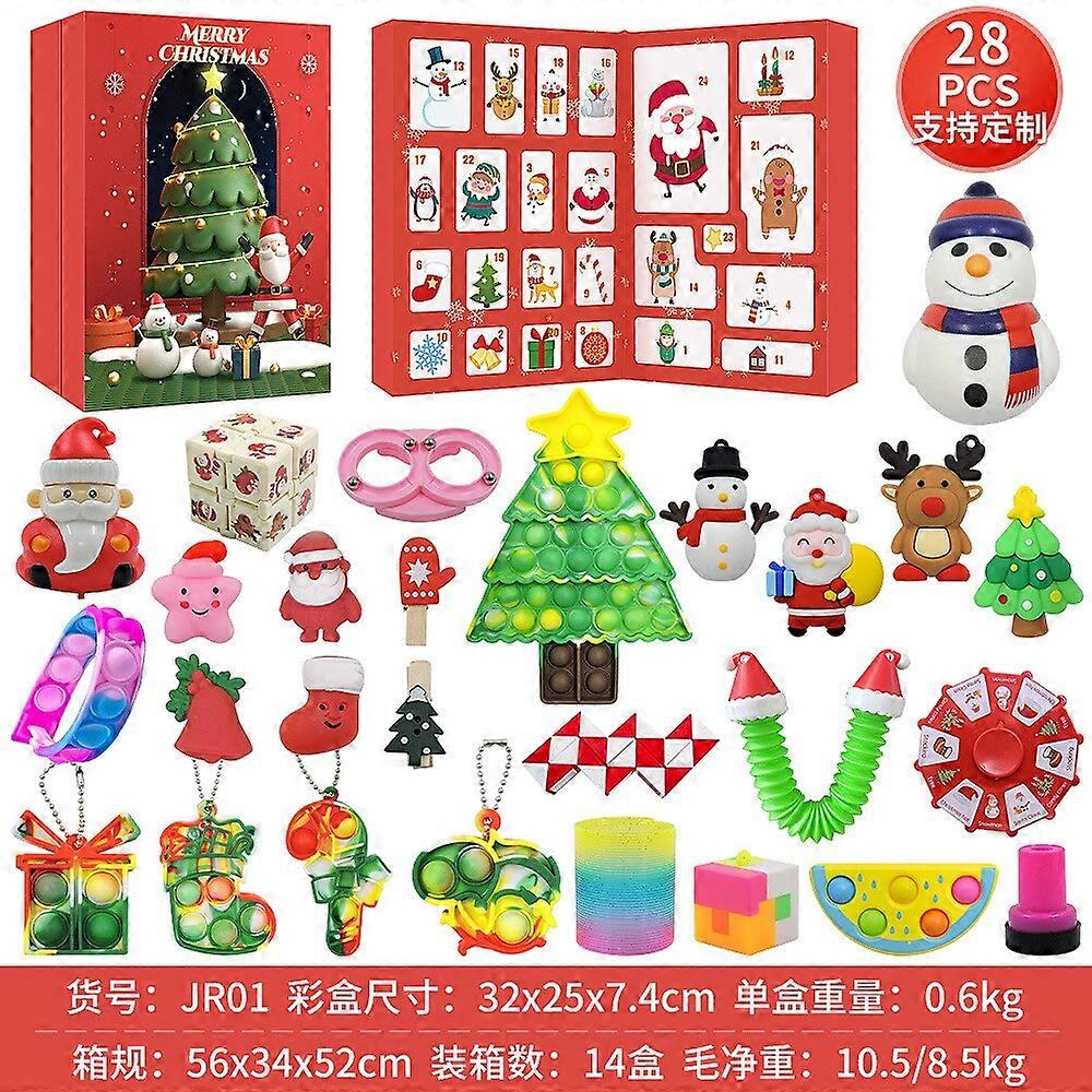 Fidget Gift Christmas Advent Kalender For Kid Christmas Advent Kalendere Fidget Box Sensorisk Fidget Gift Set For Xmas Party Favor