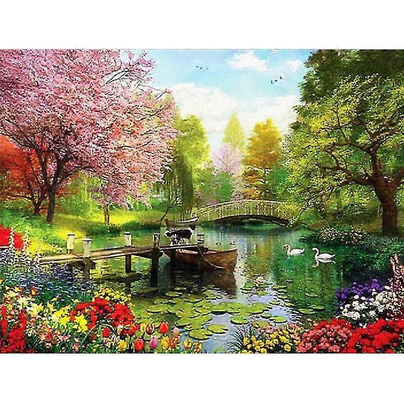 5d Diy Diamond Art Painting Kits Landscape Mosaic Full Summer Modern Fashion