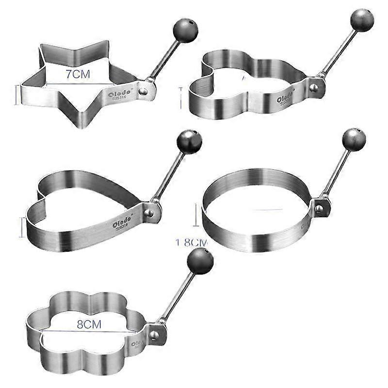 ZK-Various shapes of non-stick molds for fried eggs, pancakes, biscuits, stainless steel, cookware