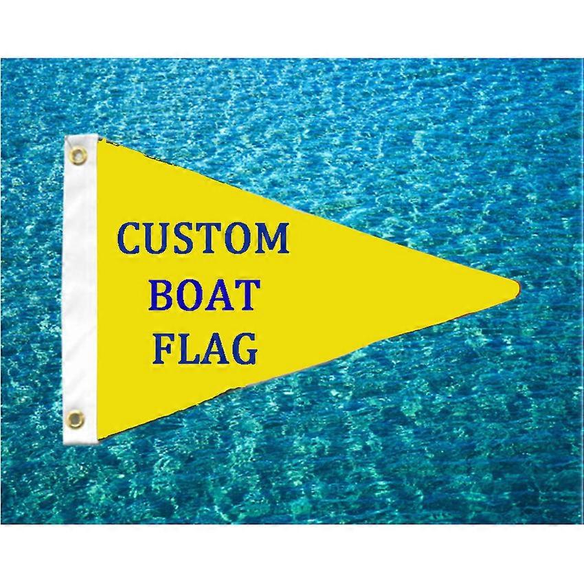 Custom Boat Flags 30x45cm 3 Layers Double Sided Banner Vivid Color Decoration Promotion Double Stitched