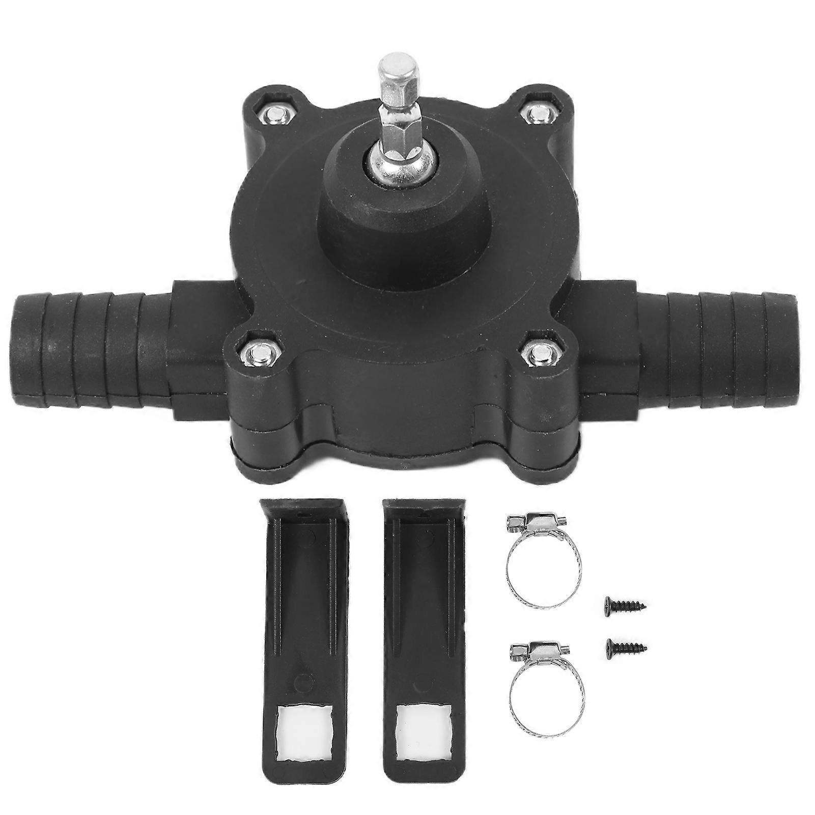 Drill Pump Manual DC Pump Black Hand Electric Drill Pump Micro Self Priming Water Transfer Pump
