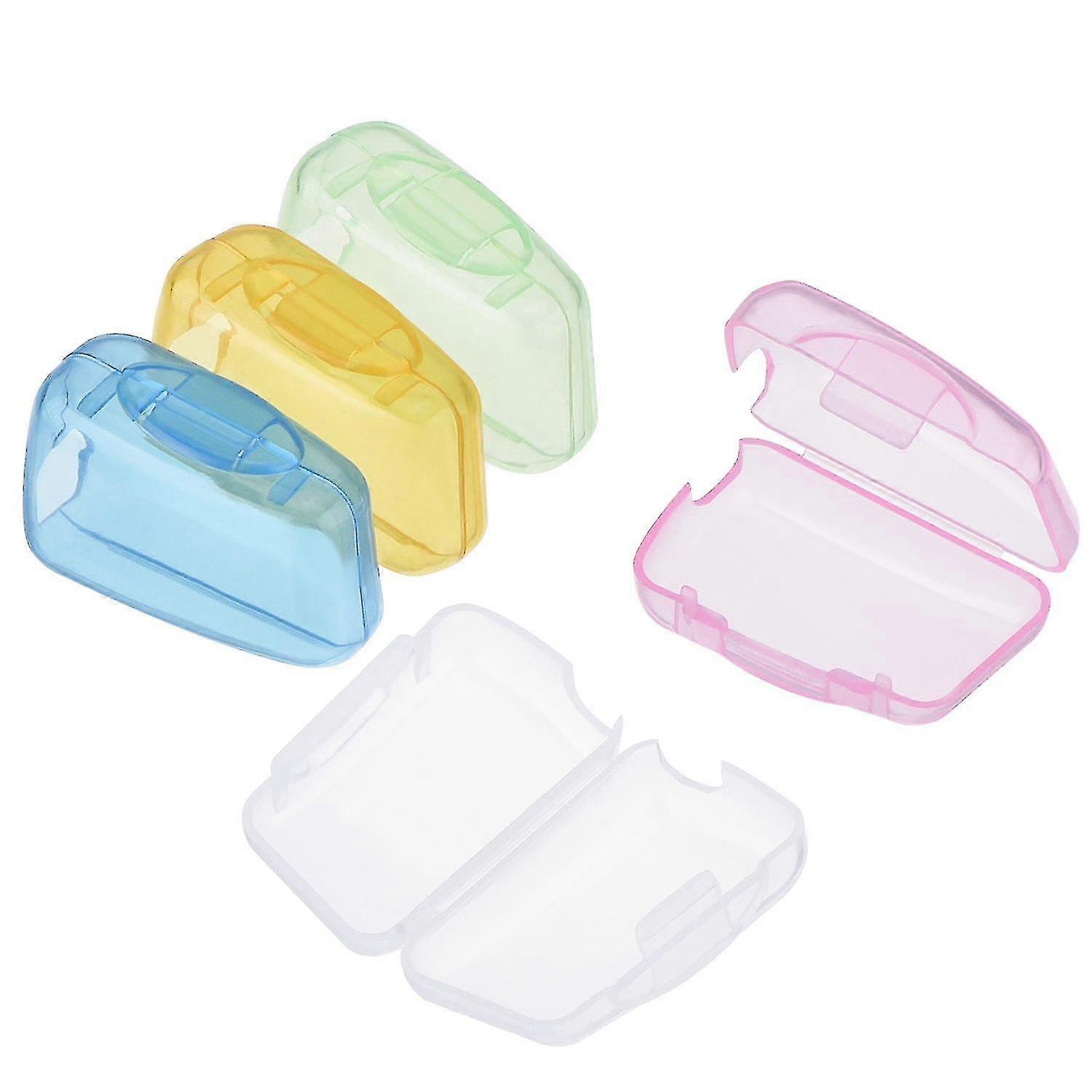 10 Pieces Portable Toothbrush Head Covers Toothbrush Protective Case